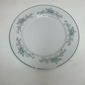 Royal Court Plate Fine China Blue Fantasy Japan 10 1/2 Inches Round Blue Silver